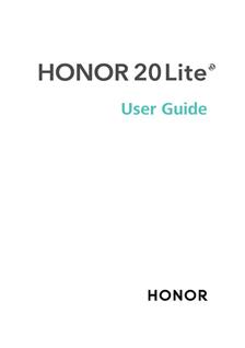 Huawei Honor 20 Lite manual. Smartphone Instructions.
